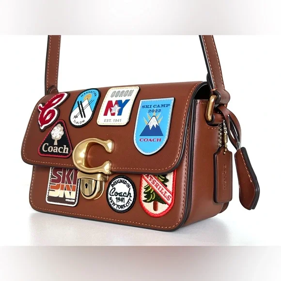 COACH Studio 19 Featuring Ski Patches & Locking Coach Buckle - Picture 1 of 11